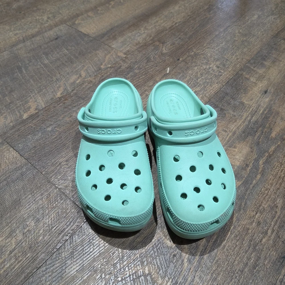 Crocs Platform Teal - Picture 2 of 10